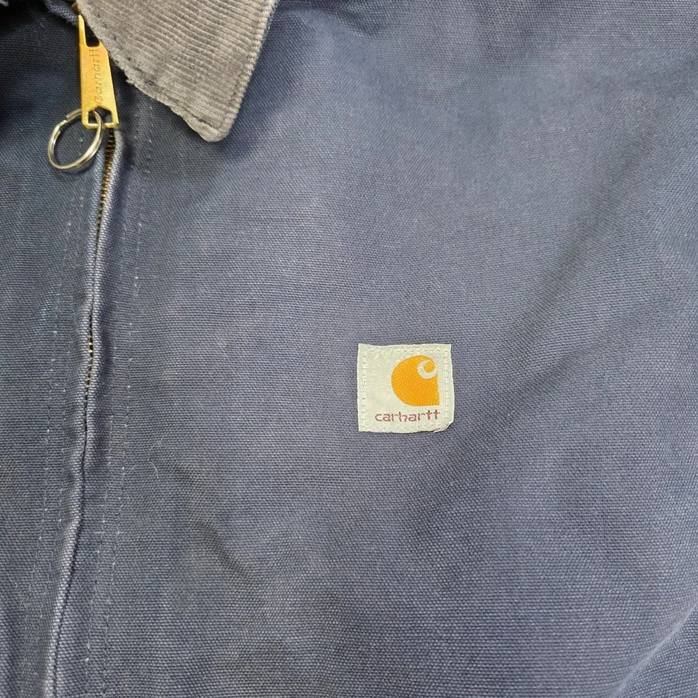 Carhartt Blanket Lined Detroit Jacket Navy Blue Fade J172 DNY Size 4XL‎